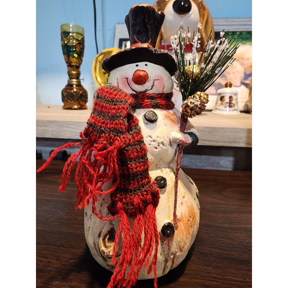Kirkland Ceramic 7 Inch Snowman Rustic